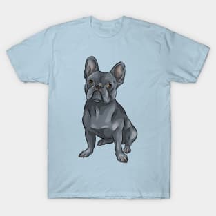 Cute French Bulldog | Blue | Dilute T-Shirt